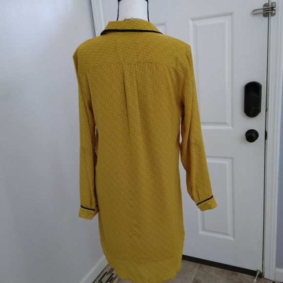 Ann Taylor LOFT mustard dress size medium - Picture 5 of 8